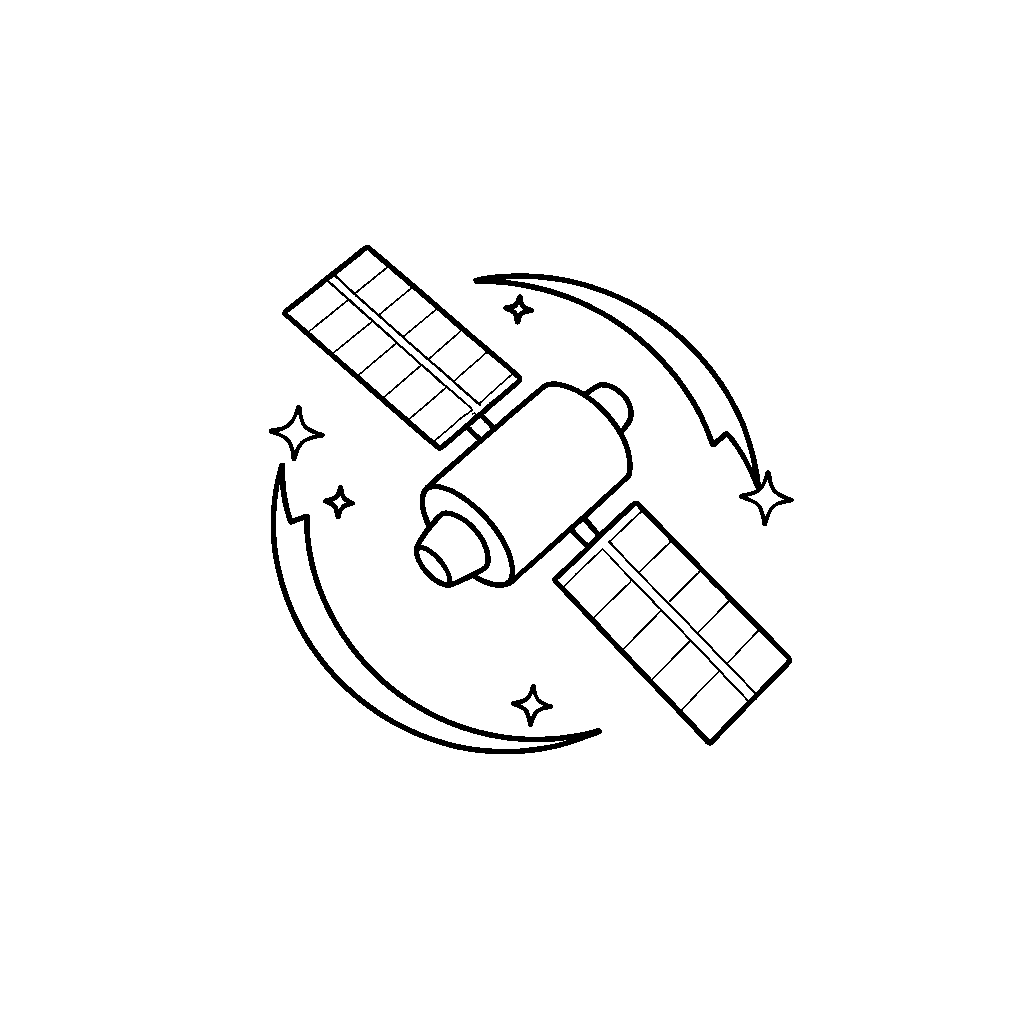 Satellite Diving Towards Earth