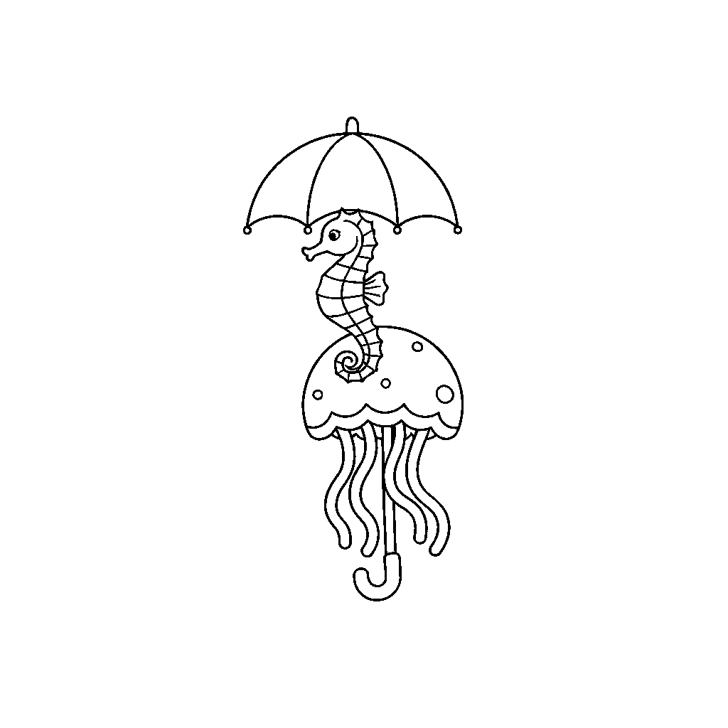 Seahorse Bouncing on Jelly Waves