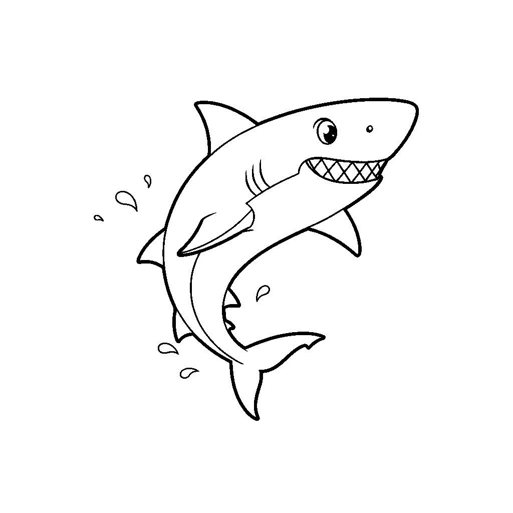Shark Roaring at the Moon