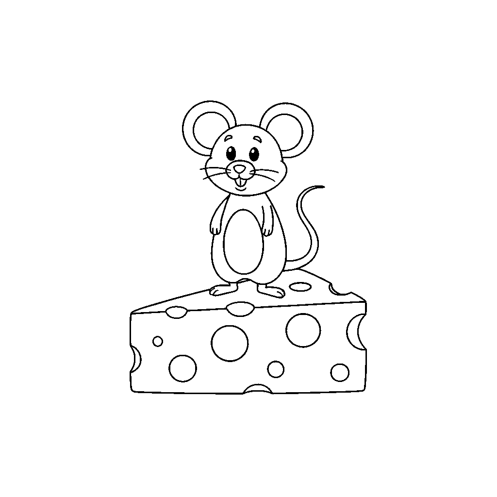 Silly Mouse Dancing on Cheese