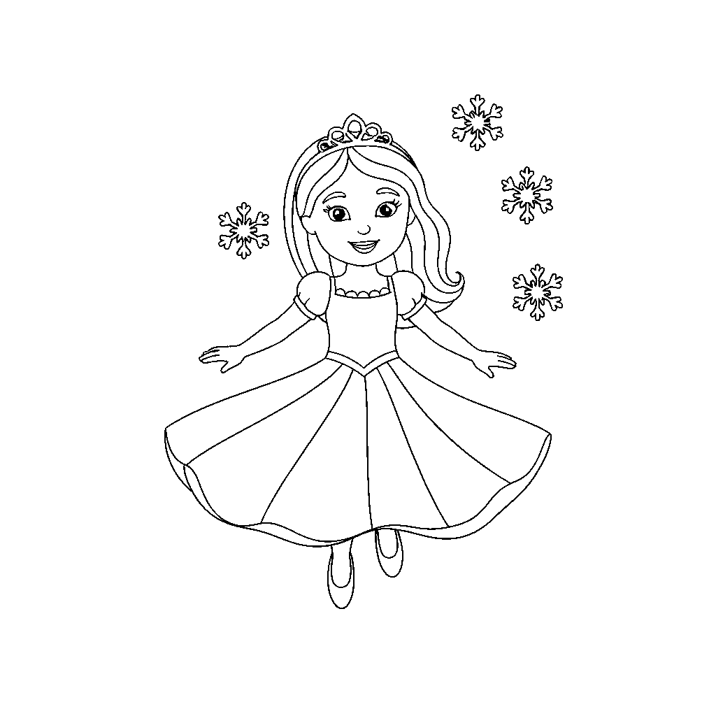 Snowflake Princess in Snowstorm