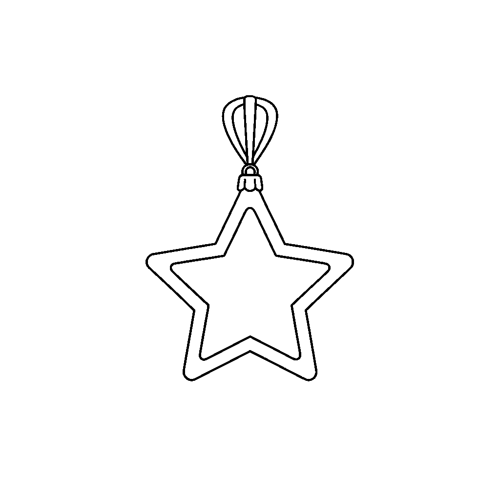 Sparkling Christmas Star Ornament