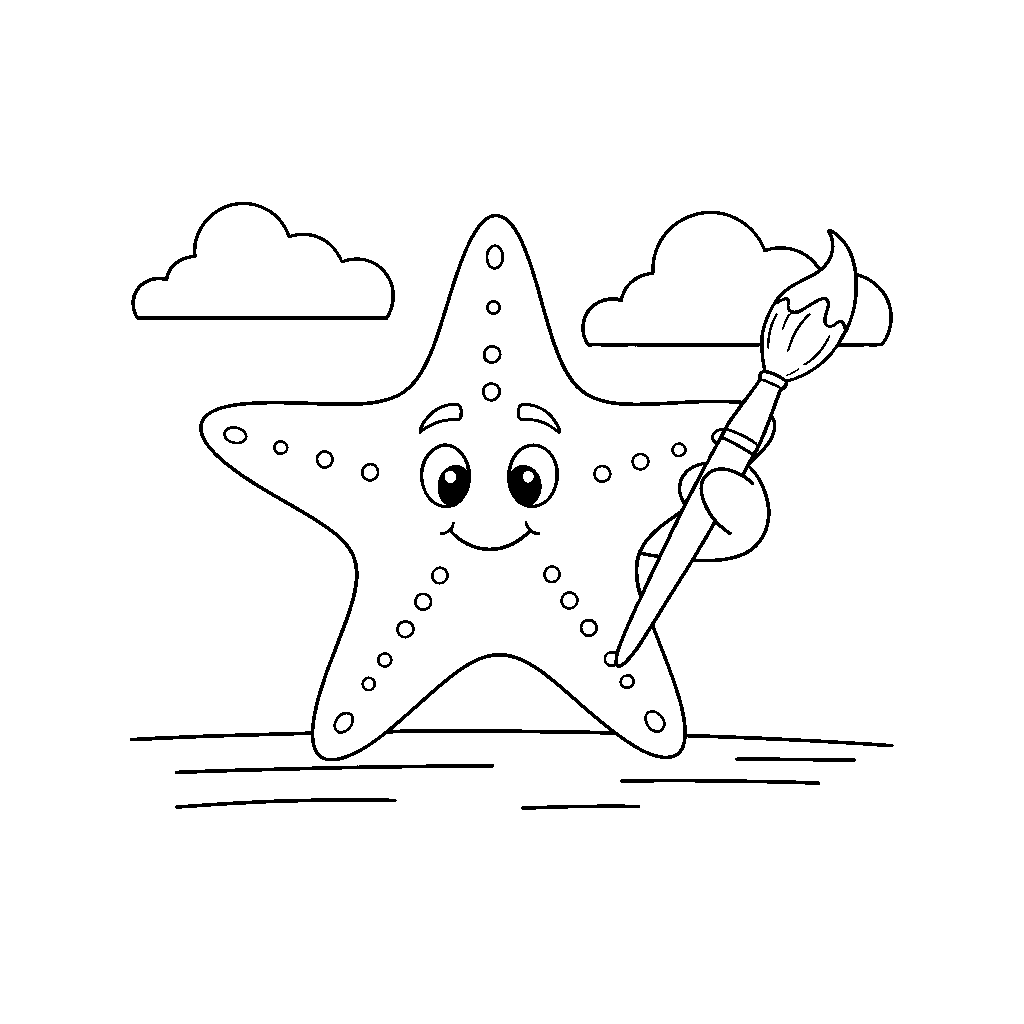 Sternchenmalerei im Sand