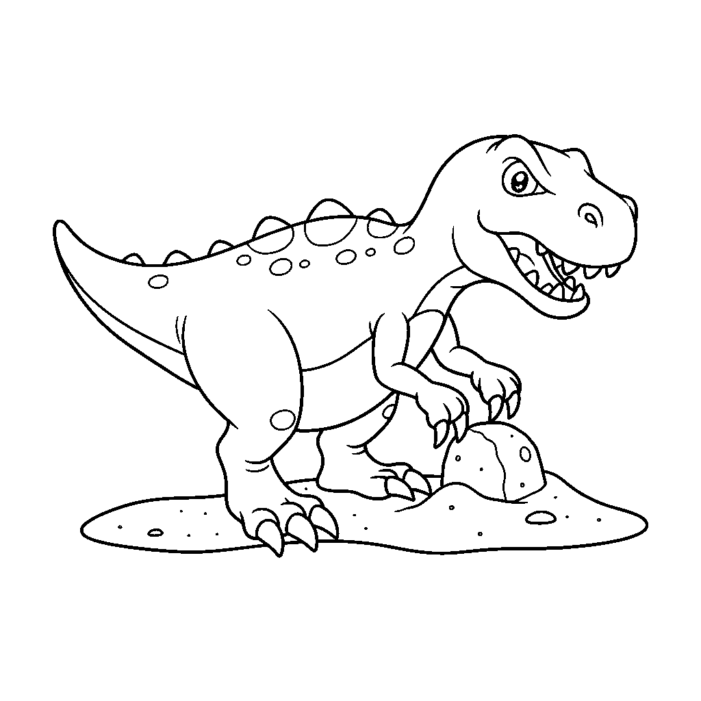 T-Rex Op Schatzoektocht