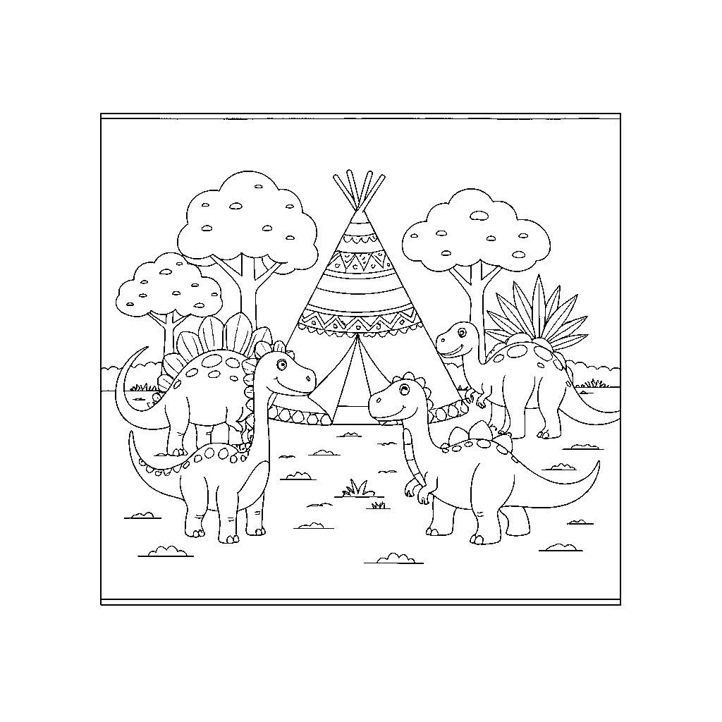 Titanic Dino Teepee Gathering