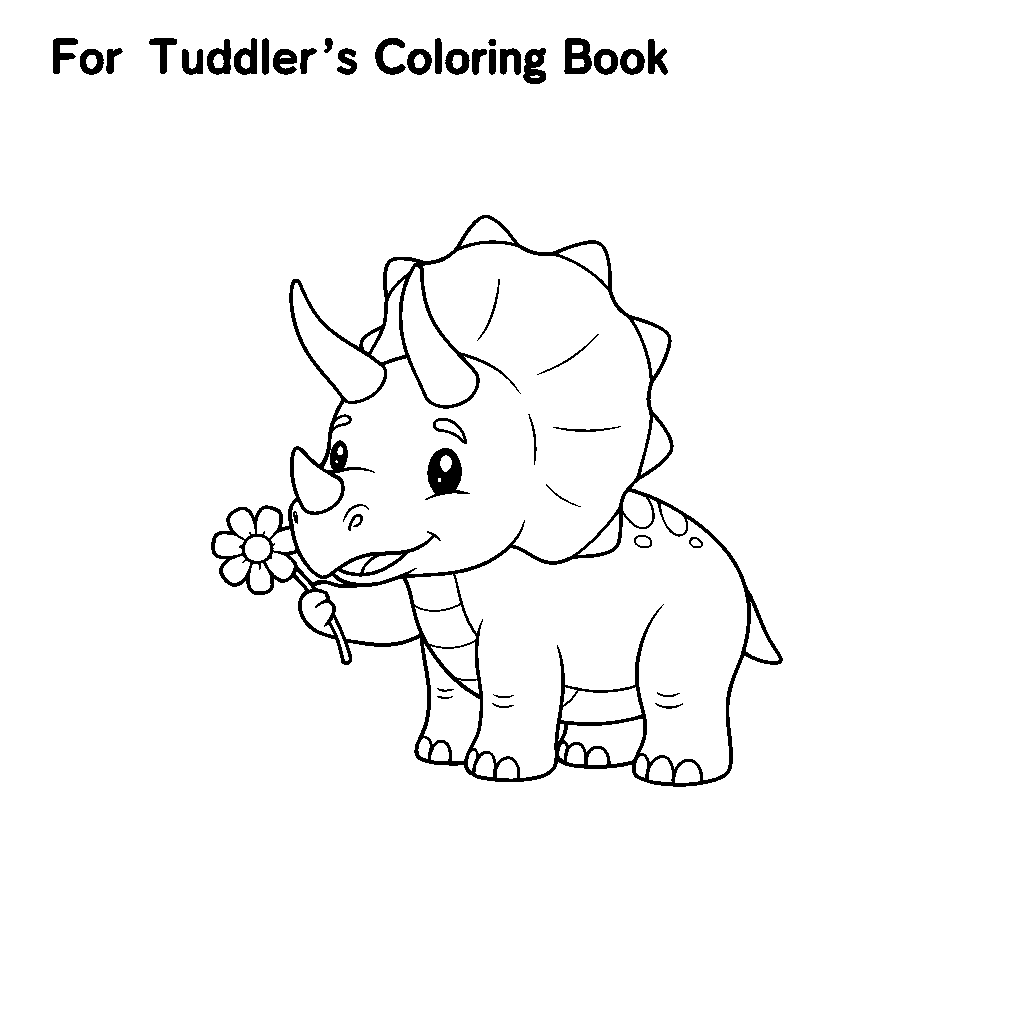 Triceratops z Kwiatem