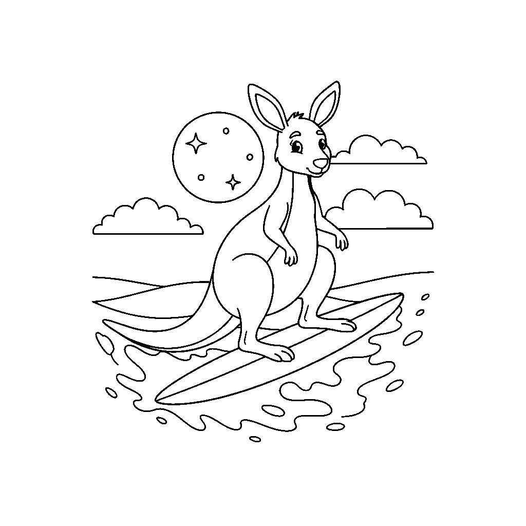 Wave Riding Space Kangaroo